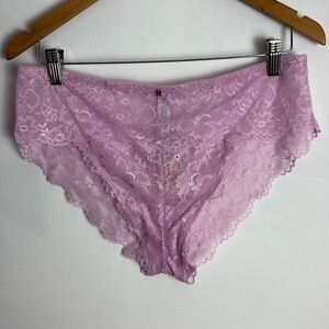 NWT Savage x Fenty Curvy Lace Cheeky Unicorn Lavender Pink Panties Size 1X